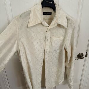 LV cream silk shirt